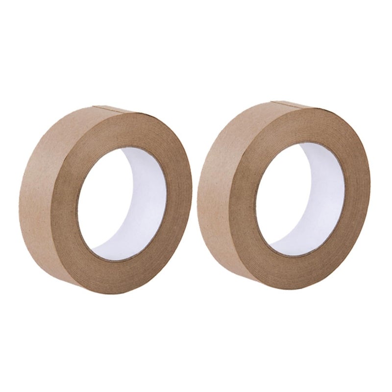 Kraft Paper Tape 2 Rolls Water Activated Self Adhesive For Packing Boxes - Image 2